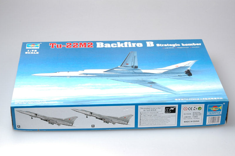 Trumpeter 1/72 Scale Tu-22M2 Backfire B Strategic Bomber 01655 Plastic Model Kit NZ Stock