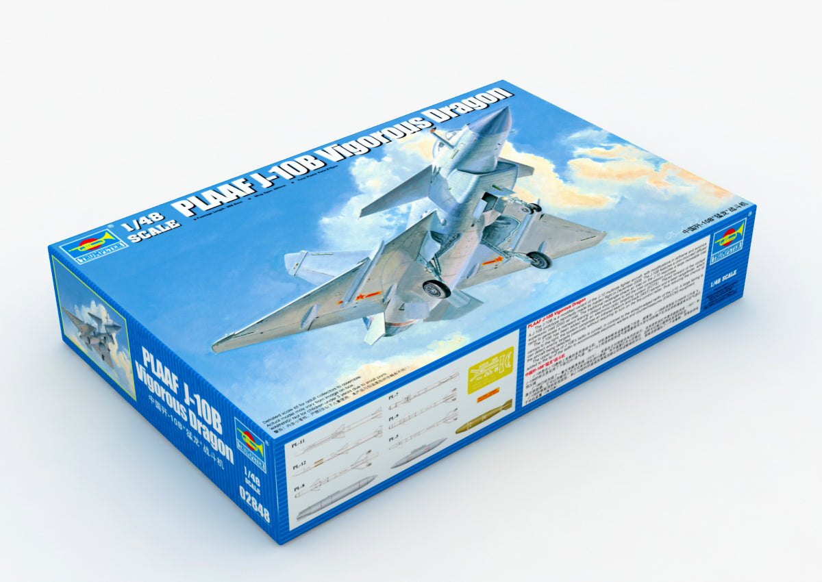 Trumpeter 1/48 Scale PLAAF J-10B Vigorous Dragon Fighter 02848 Plastic Model Kit NZ Stock