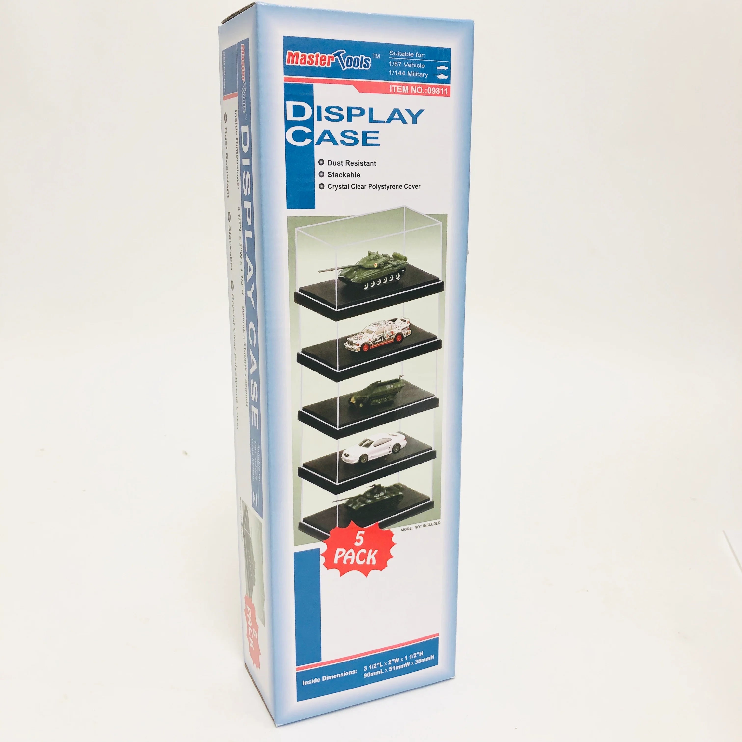 Trumpeter Display Case Vitrine 5-Piece Set 90 × 51 × 38 mm 09811 NZ Stock