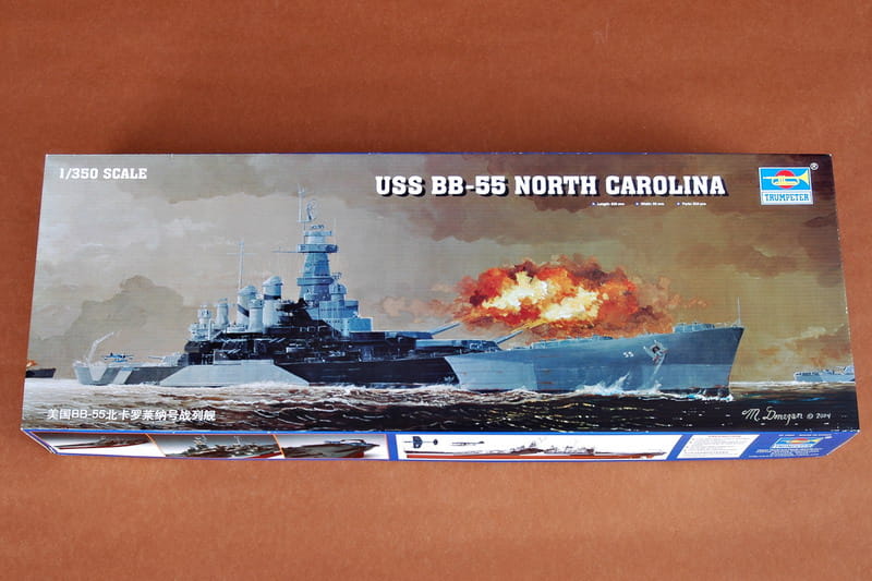TRUMPETER 1:350 scale USS North Carolina BB55 05303 plastic model kit