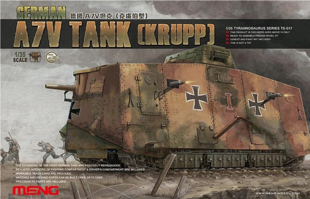 Meng Model 1/35 German A7V Tank (Krupp) (TS-017)