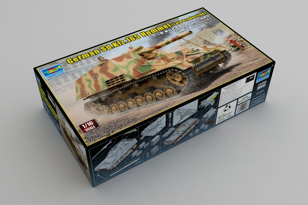 Trumpeter 1:16 Scale German Sd.Kfz.165 Hummel Late Production 00953 Plastic Model Kit