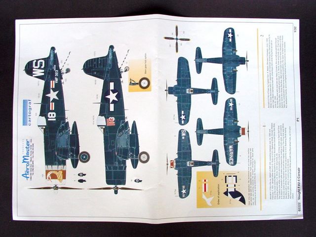 Trumpeter 1:32 scale Vought F4U-4 Corsair 02222 scale model kit