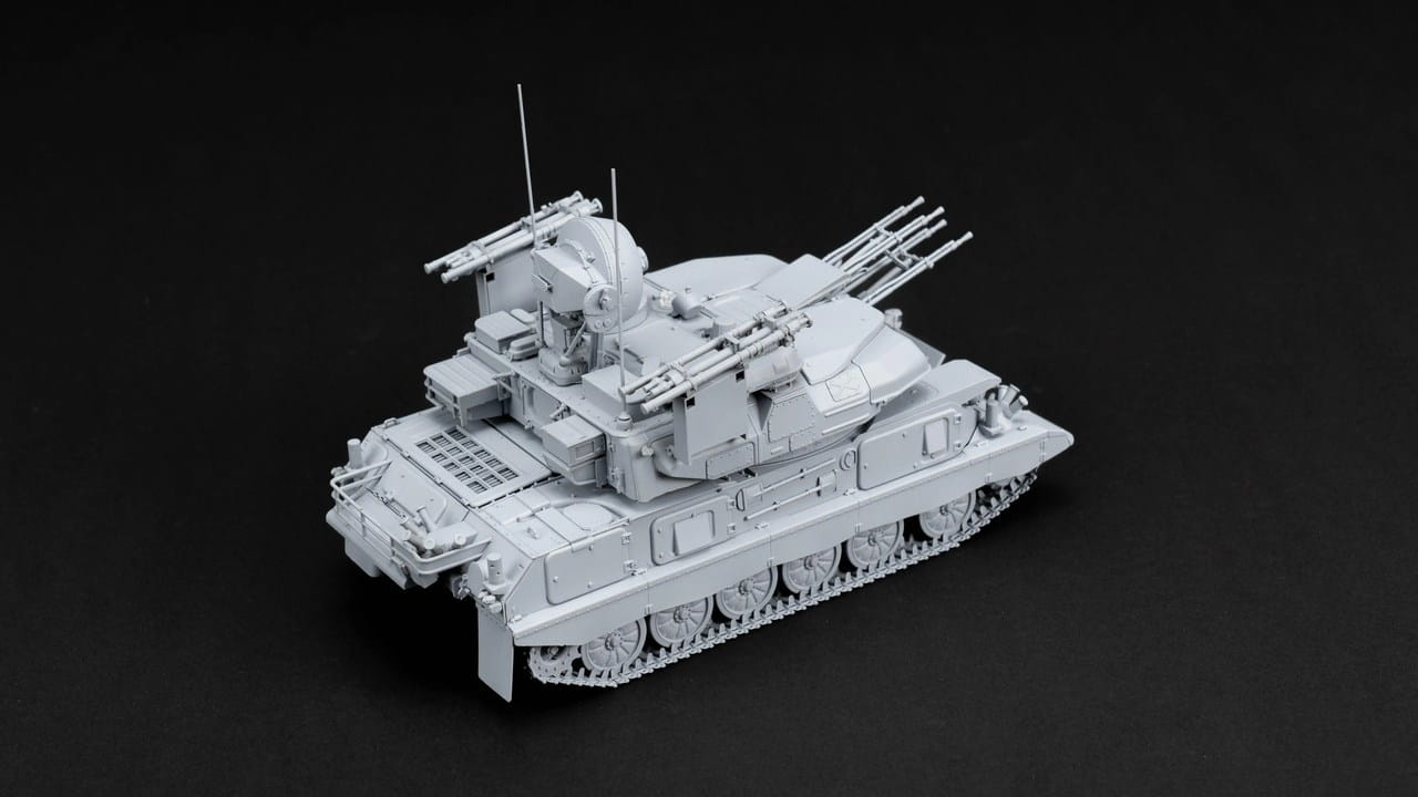 Zimi Model 1:35 scale ZSU-23-4 M2/M4 Soviet Self-Propelled Anti-Aircraft Gun 35124 scale model kit