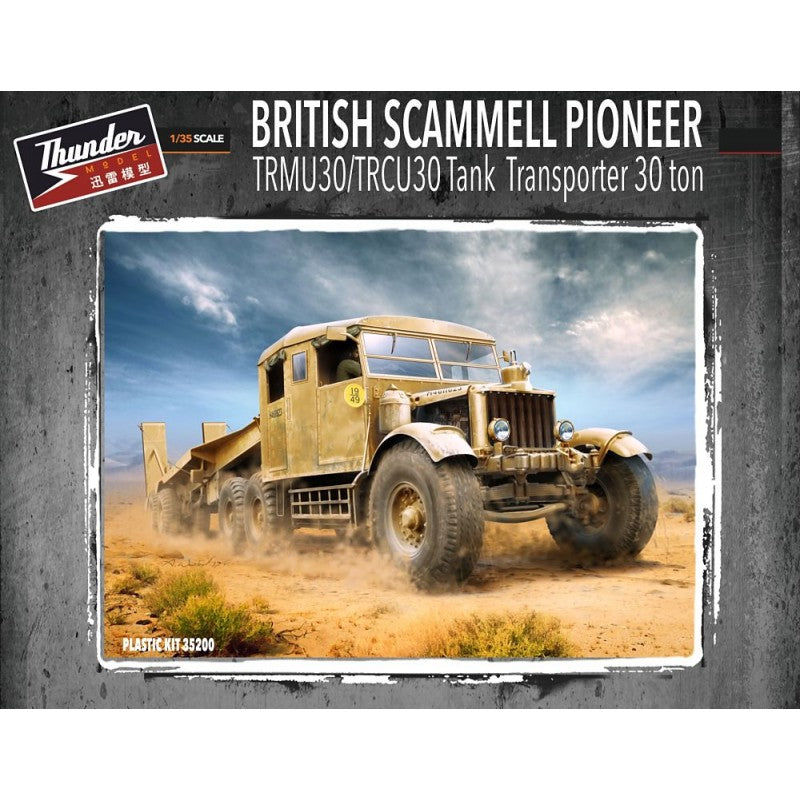 Thunder Model 1/35 British Scammell Pioneer TRMU30/TRCU30 30-Ton Tank Transporter | No. 35200