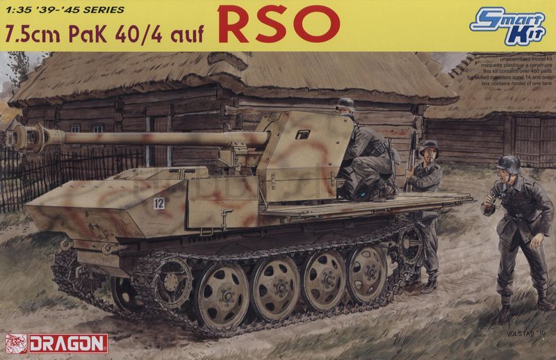 Dragon 1/35 – 7.5cm PaK 40/4 auf RSO (Kit No. 6640)