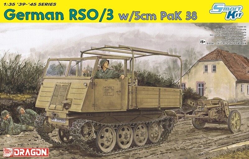 Dragon 1/35 German RSO/03 w/ 5cm PaK 38 (Kit No. 6684)
