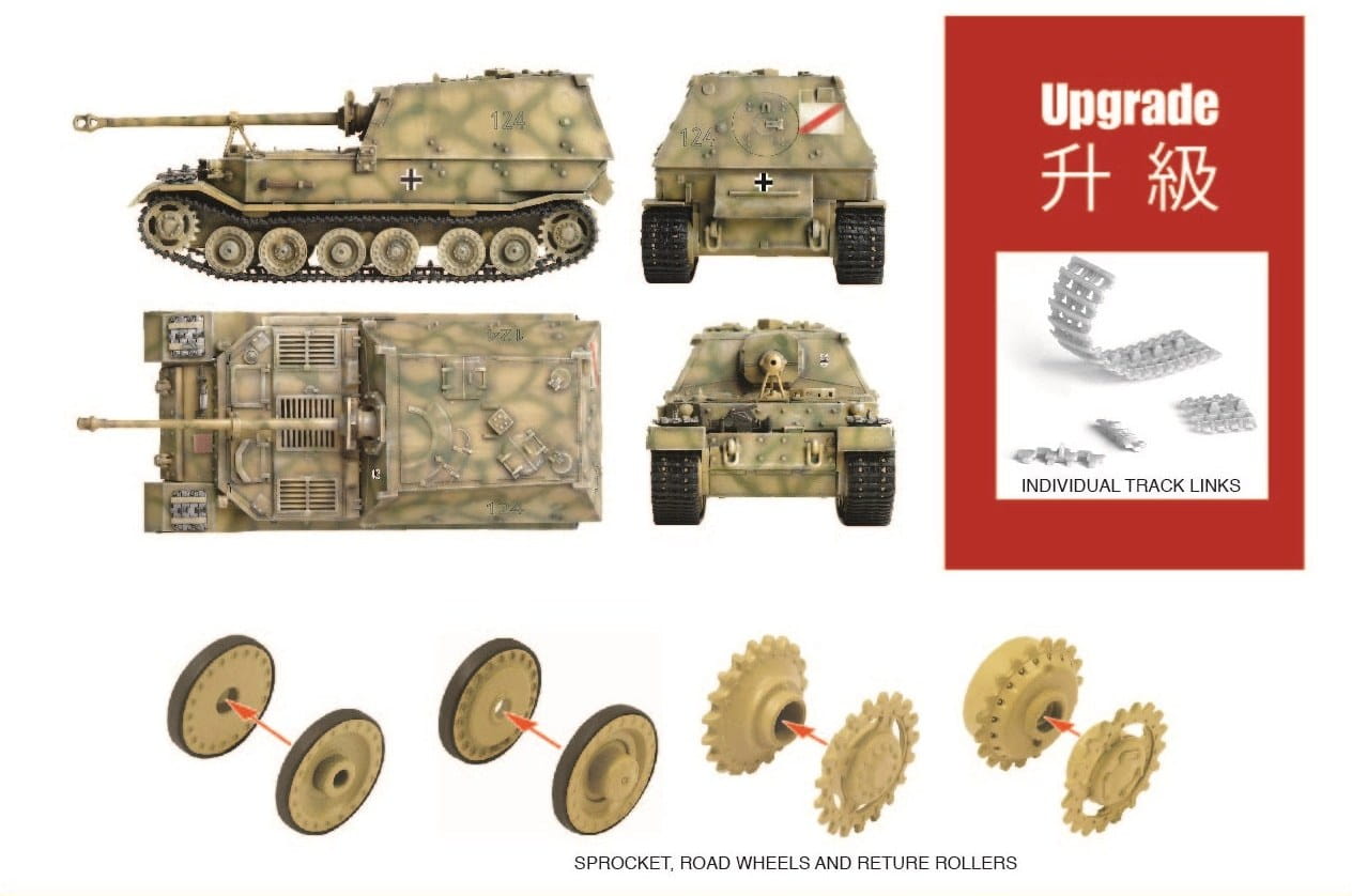 Dragon 1:72 scale Sd.Kfz.184 Ferdinand 7344 scale model kit