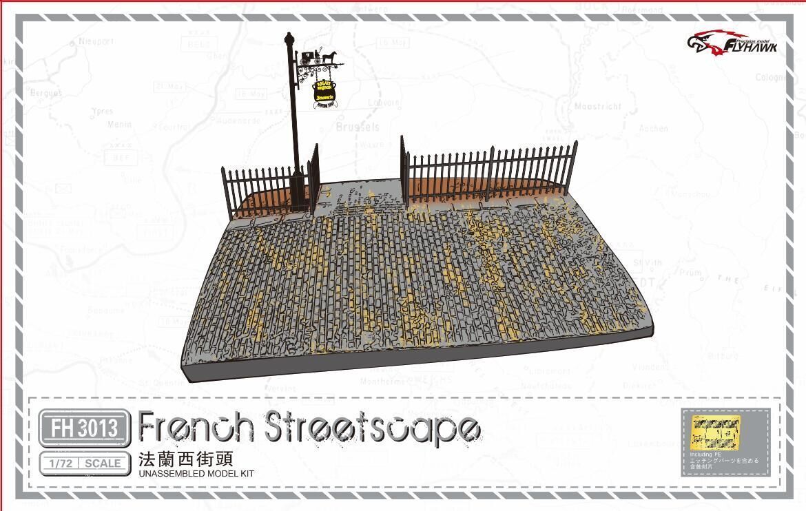 FlyHawk 1/72 French Streetscape Diorama Set – FH3013