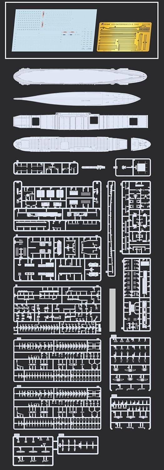 FlyHawk 1/700 Scale USS Enterprise 1942 FH1178 Plastic Model Kit