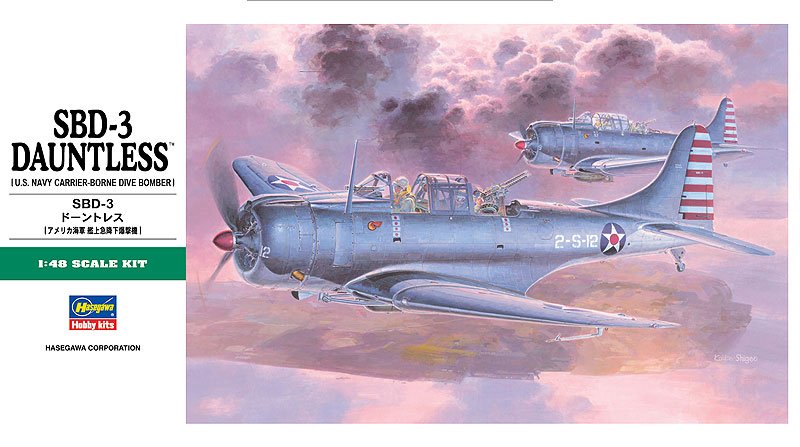 Hasegawa 1/48 Scale SBD-3 Dauntless 09119 Plastic Model Kit