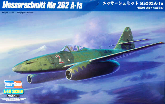 HobbyBoss 1/48 Messerschmitt Me 262 A-1a WWII Jet Fighter (No. 80369)