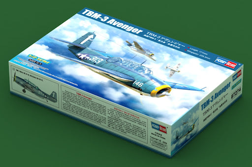 Hobby Boss 1/72 TBM-3 Avenger – U.S. Navy Torpedo Bomber 87274