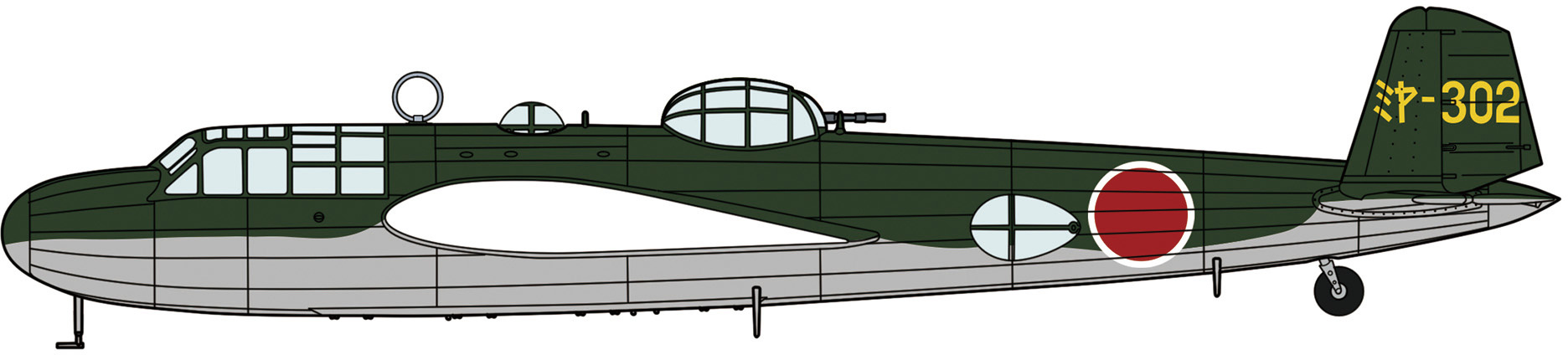 Hasegawa 1/72 Mitsubishi G3M2/G3M3 Type 96 – Miyazaki Air Corps (No. HSG02482)