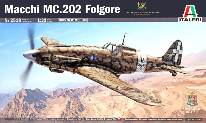 Italeri 1/32 Macchi M.C.202 Folgore – Italian WWII Fighter (No. 2518)