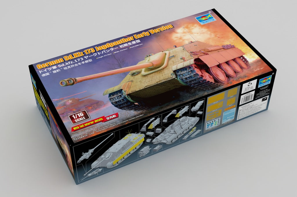 Trumpeter 1/16 Sd.Kfz.173 Jagdpanther Early Version 00934 Full Interior WWII German Tank Destroyer Model Kit NZ Stock