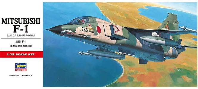 Hasegawa 1/72 Mitsubishi F-1 JASDF Support Fighter 00333 Model Kit NZ Stock