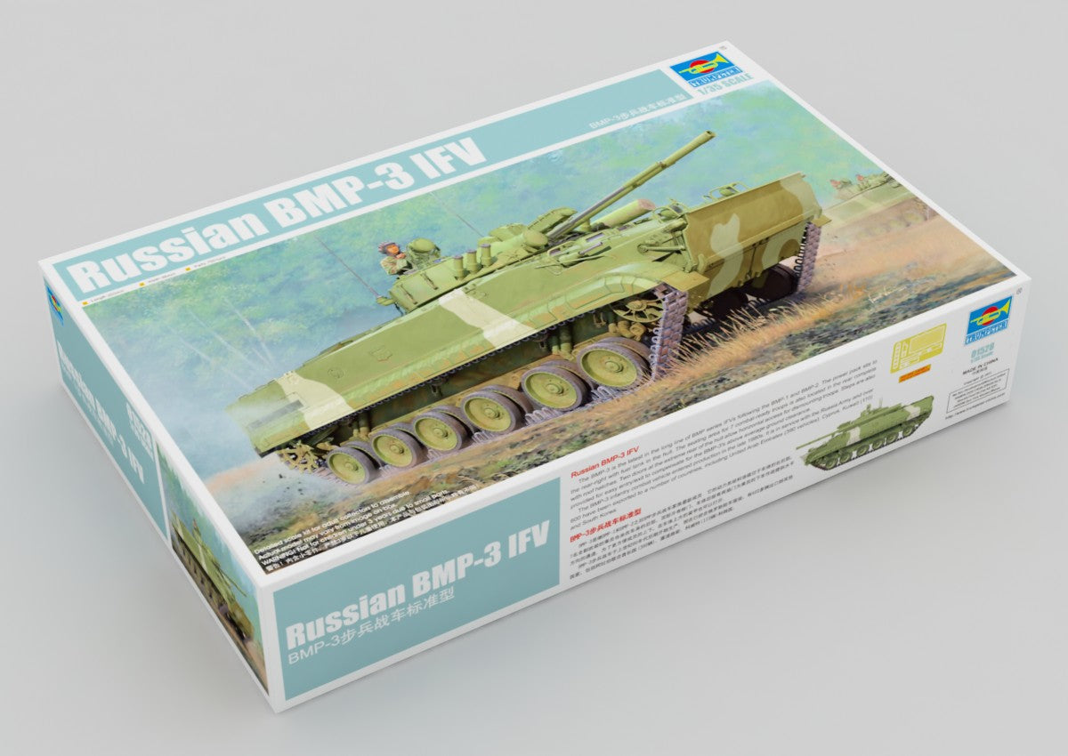 Trumpeter 1/35 Russian BMP-3 IFV 01528 Soviet Modern Infantry Fighting Vehicle Military Armour Plastic Model Kit NZ Stock