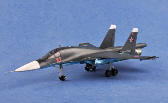 Trumpeter 1/72 Russian Su-34 Fullback Fighter-Bomber 01652 Sukhoi Modern Russian Air Force Twin-Engine Strike Aircraft Plastic Model Kit NZ Stock