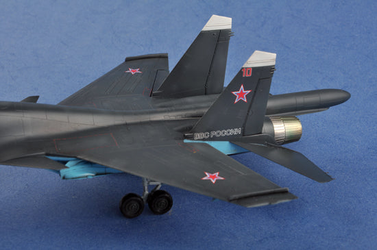 Trumpeter 1/72 Russian Su-34 Fullback Fighter-Bomber 01652 Sukhoi Modern Russian Air Force Twin-Engine Strike Aircraft Plastic Model Kit NZ Stock