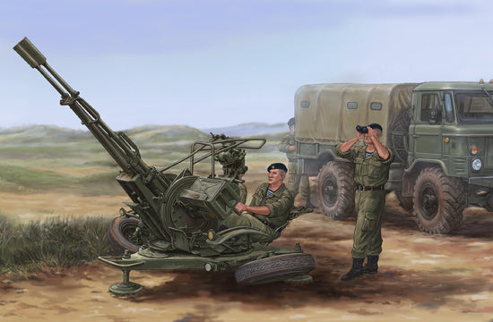 Trumpeter 1/35 Russian ZU-23-2 Anti-Aircraft Gun 02348 Twin 23mm AA Gun Model Kit NZ Stock