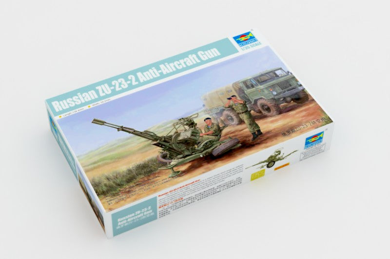Trumpeter 1/35 Russian ZU-23-2 Anti-Aircraft Gun 02348 Twin 23mm AA Gun Model Kit NZ Stock