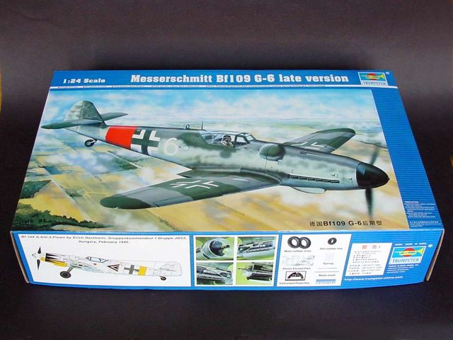 Trumpeter 1/24 Scale Messerschmitt Bf 109 G-6 Late Version German WWII Fighter Plastic Model Kit 02408 NZ Stock