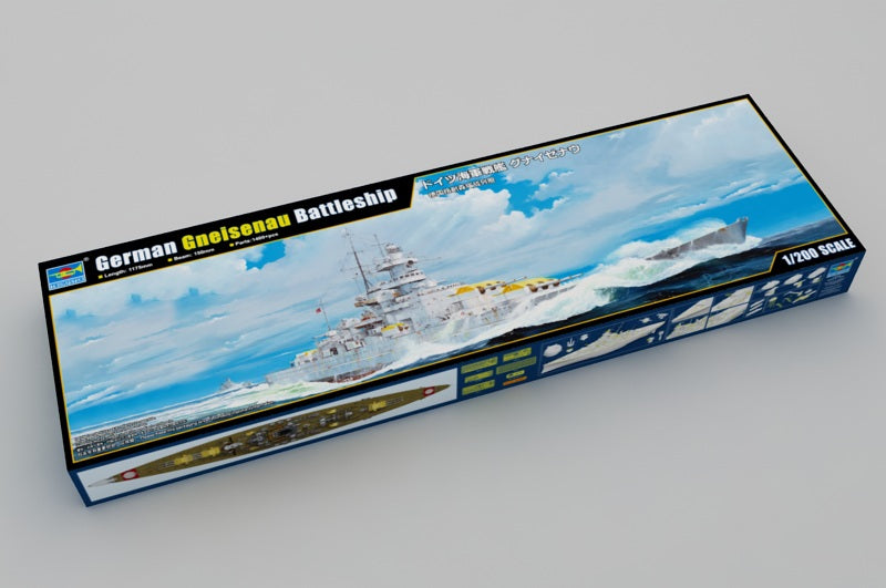 Trumpeter 1/200 Scale German Battleship Gneisenau Plastic Model Kit 03714 NZ Stock