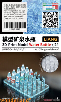 Liang Model 1/35 Scale 3D Print Water Bottles x24 LIANG-0415 Plastic Model Kit