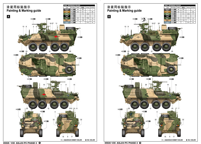 Trumpeter 1/35 ASLAV-PC Phase 3 05535 Australian Army Armoured Personnel Carrier Model Kit NZ Stock