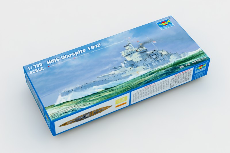 Trumpeter 1/700 Scale HMS Warspite 1942 British Battleship Plastic Model Kit 05795 NZ Stock
