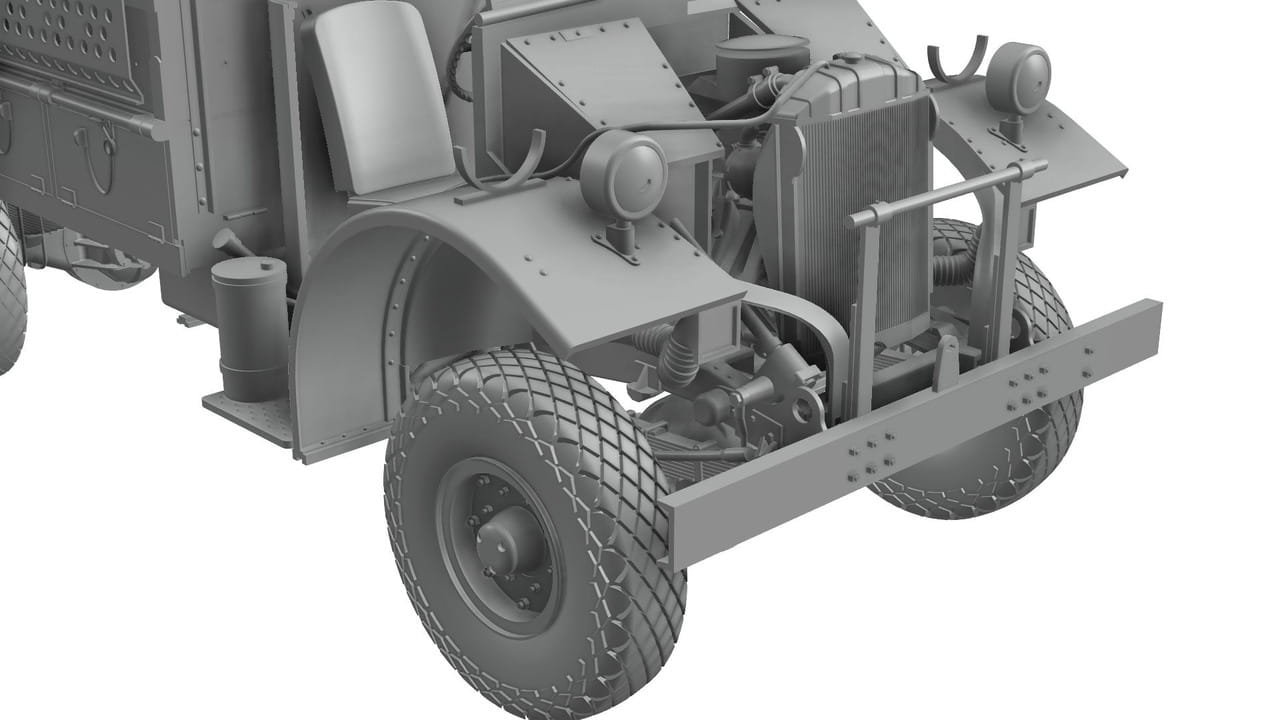 Thunder Model 1:35 scale LRDG CMP F30 Truck with Ordnance 37mm Mk.I Bofors Gun (Limited Bonus Edition) 35307 scale model kit
