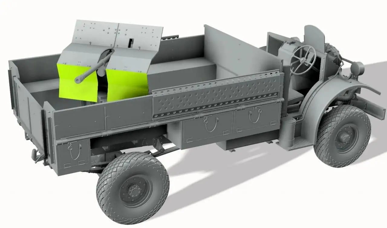 Thunder Model 1:35 scale LRDG CMP F30 Truck with Ordnance 37mm Mk.I Bofors Gun (Limited Bonus Edition) 35307 scale model kit