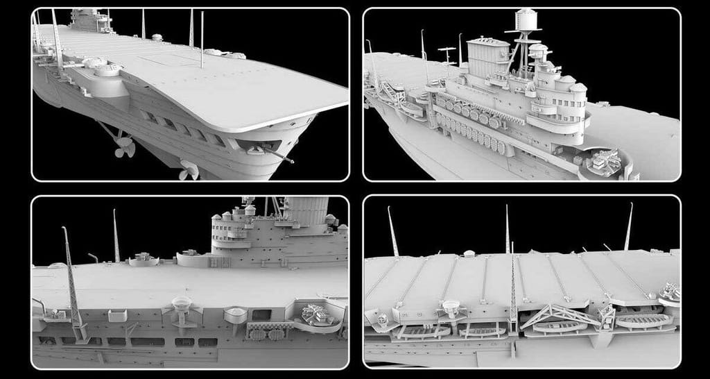 FlyHawk 1/700 Scale HMS Illustrious 1940 Aircraft Carrier FH1116 Plastic Model Kit NZ Stock