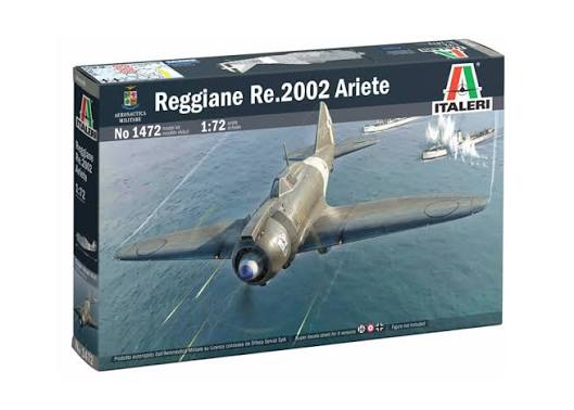 Italeri 1/72 Reggiane Re.2002 Ariete 1472 WWII Italian Fighter-Bomber Aircraft Model Kit NZ Stock