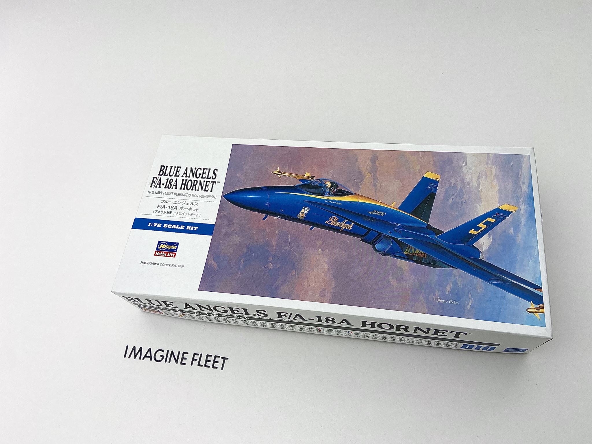 Hasegawa 1/72 Blue Angels F/A-18A Hornet – U.S. Navy Flight Demonstration Jet (Kit 00440)