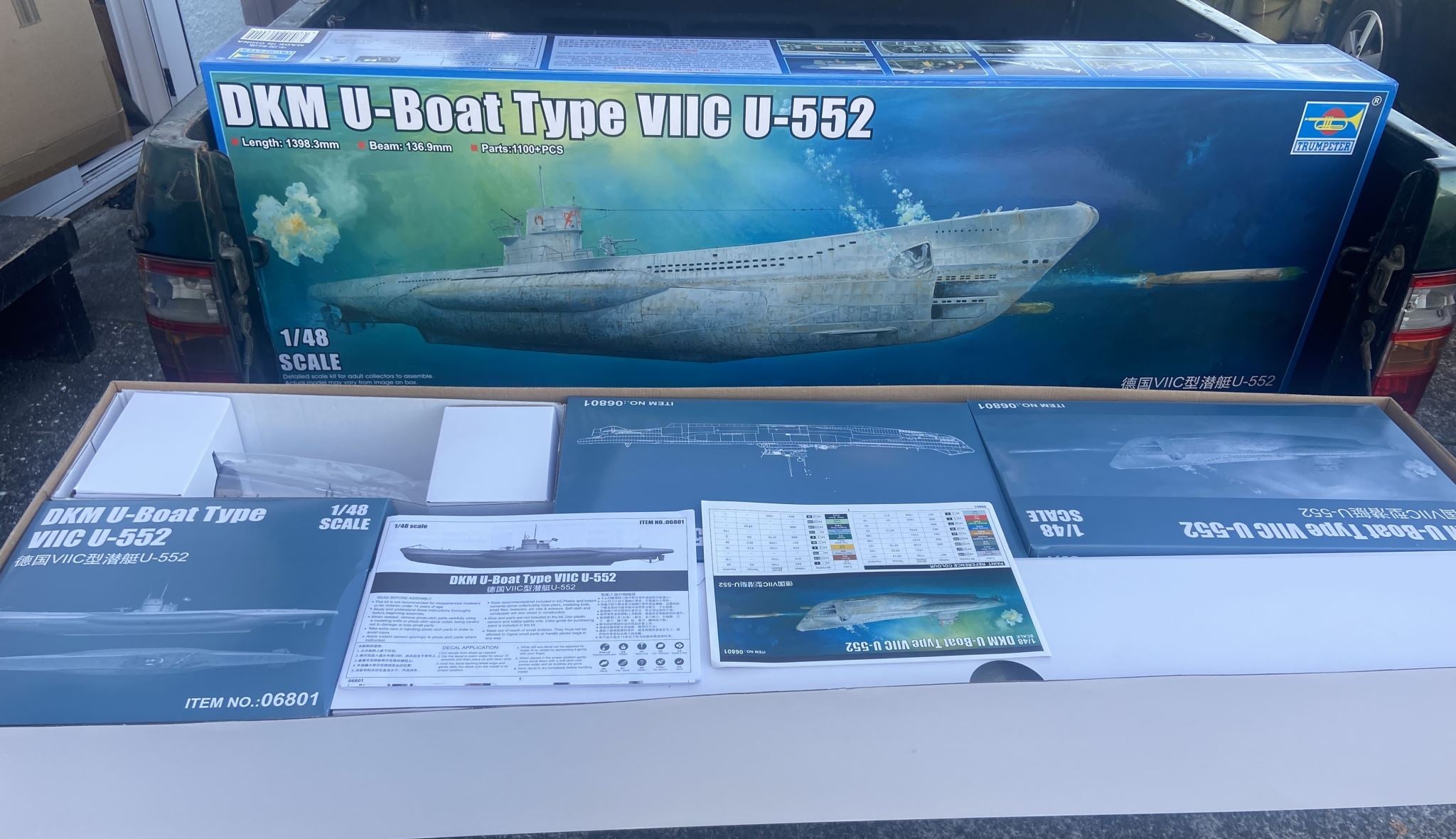 Trumpeter 1/48 DKM U-Boat Type VIIC U-552 WWII German Submarine Plasti