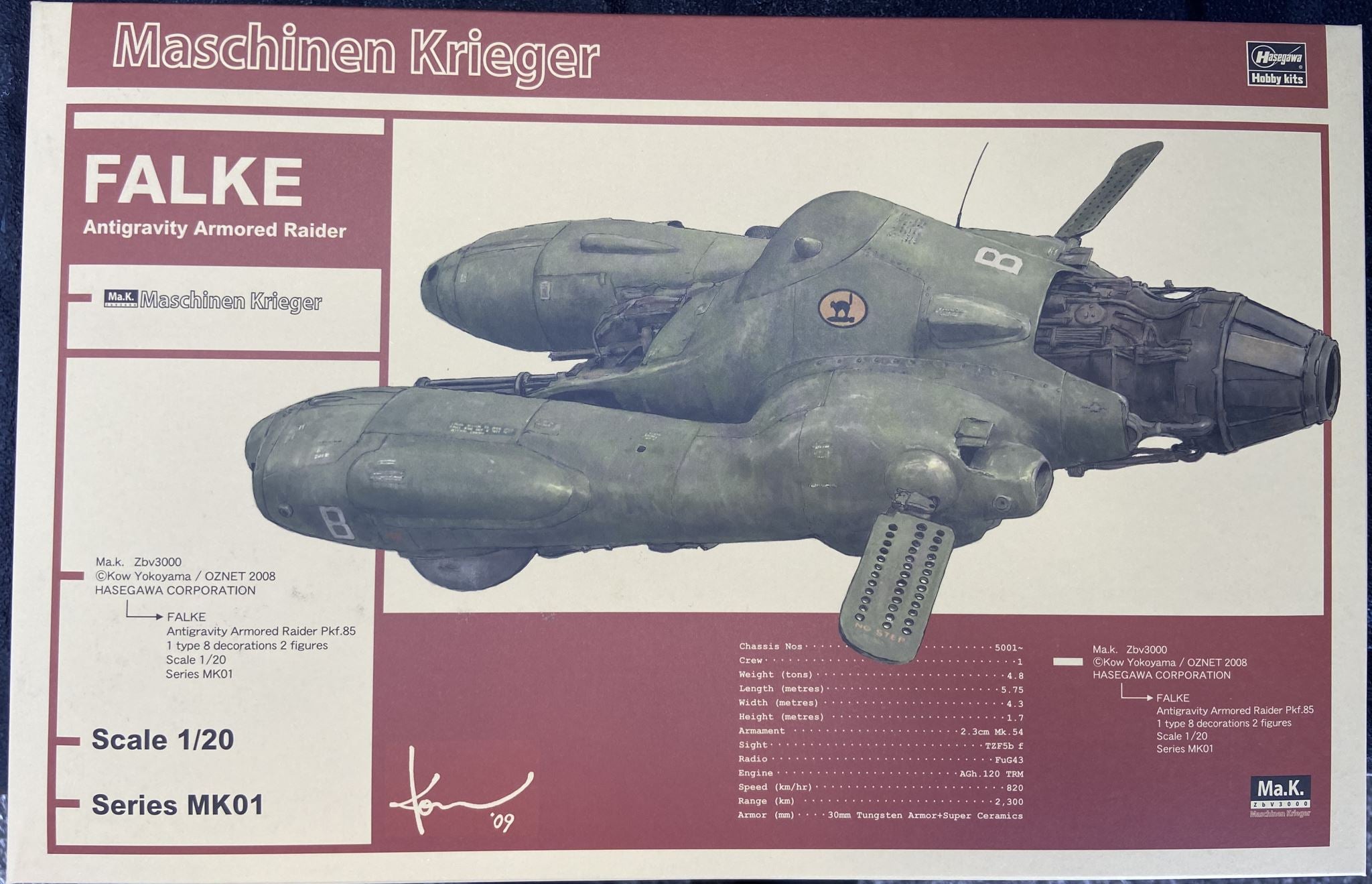 Falke Antigravity Armored Raider Pkf.85 Hasegawa | No. 64001 | 1:20