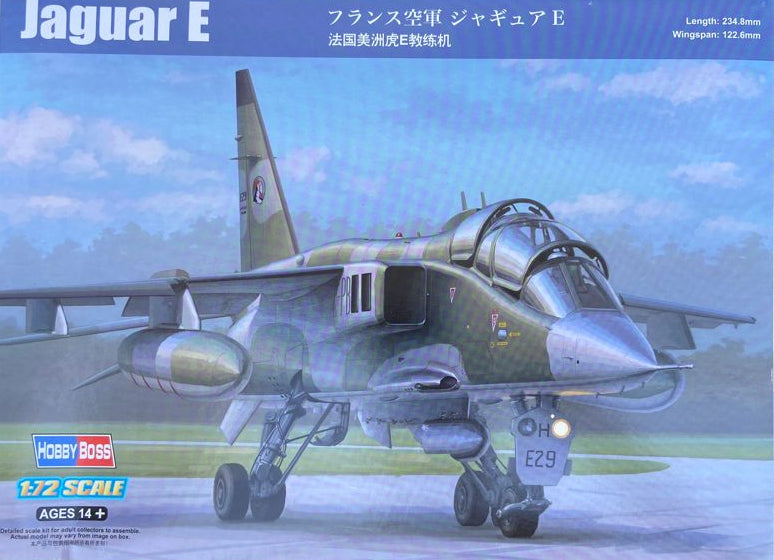 HobbyBoss 1/72 SEPECAT Jaguar E French Strike Aircraft 87259 Plastic Model Kit NZ Stock
