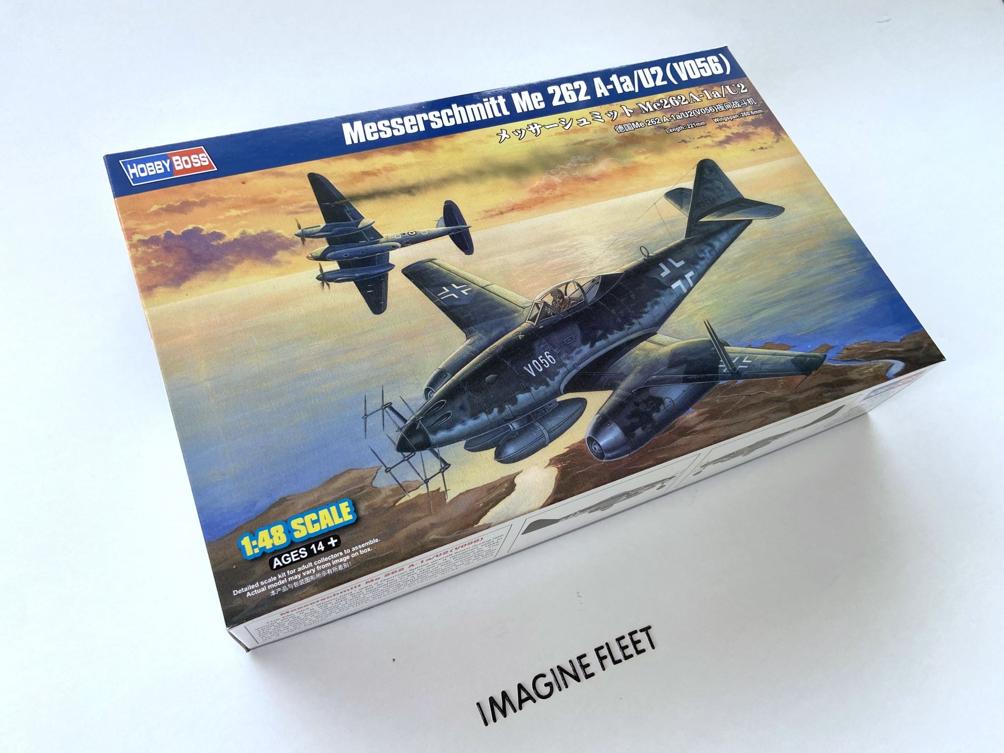 HobbyBoss 1/48 Messerschmitt Me 262 A‑1a/U2 “V056” Night Fighter Prototype (Kit No. 80374)