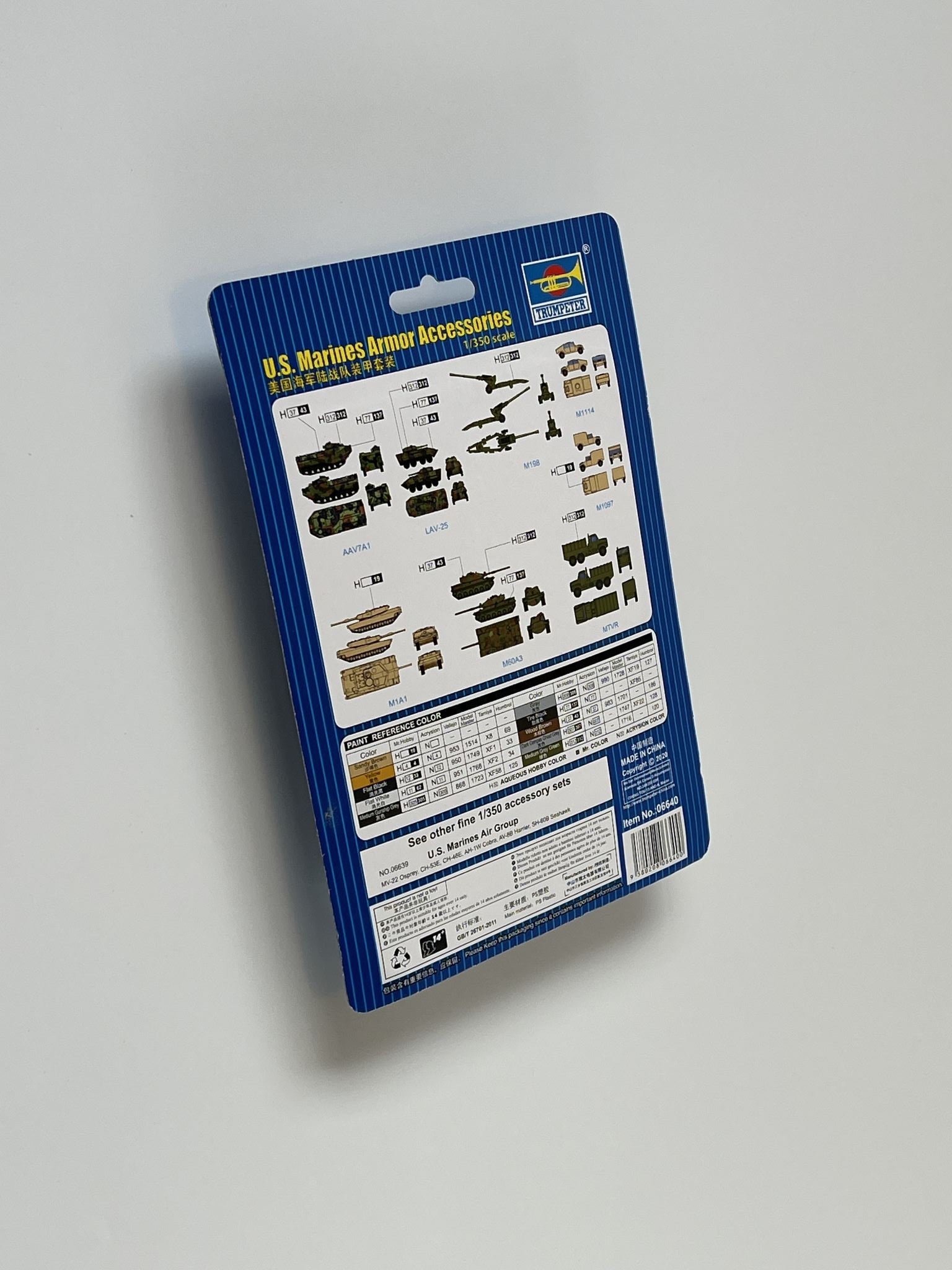 Trumpeter 1/350 U.S. Marines Armor Accessories WWII Modern Equipment Diorama Set 06640 NZ Stock