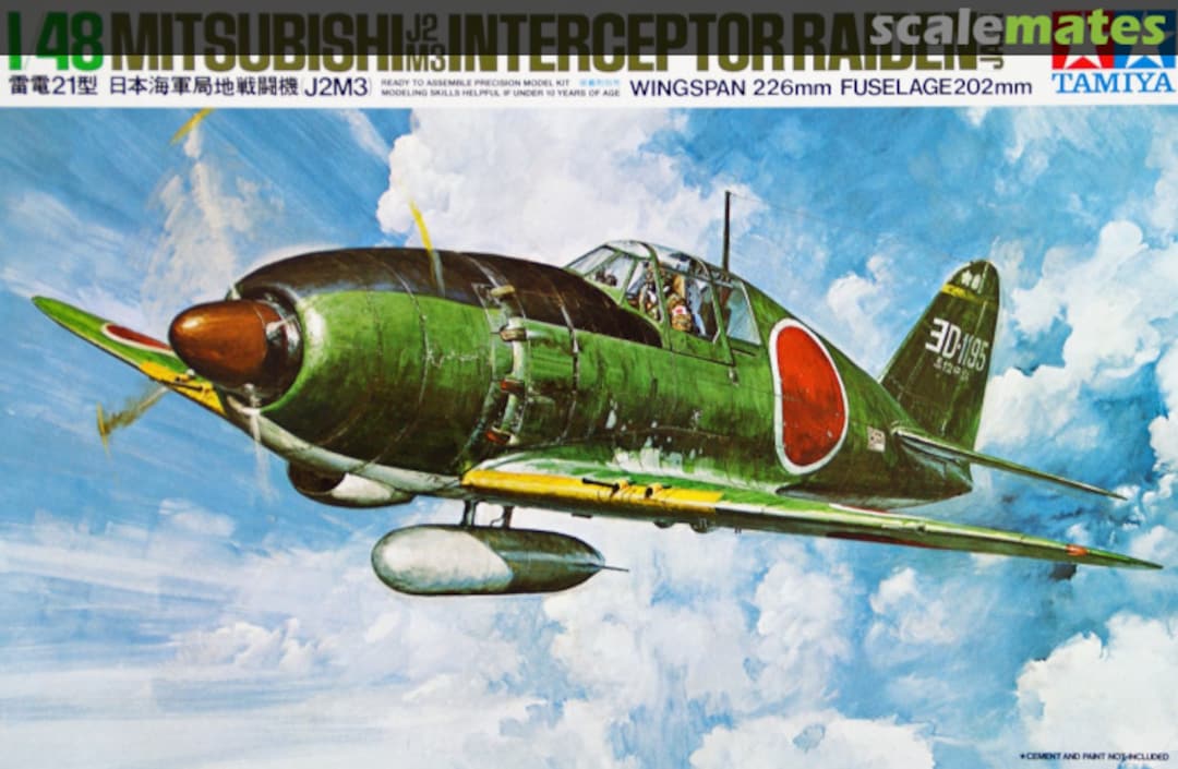 Mitsubishi J2M3 Interceptor Raiden JackTamiya | No. 61018 | 1:48