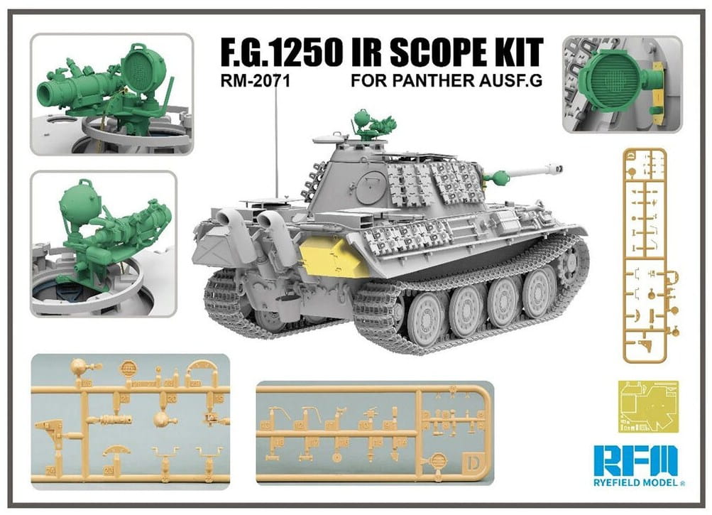 Rye Field Model 1/35 Scale F.G.1250 IR Scope Kit RM-2071 Plastic Model Kit NZ Stock