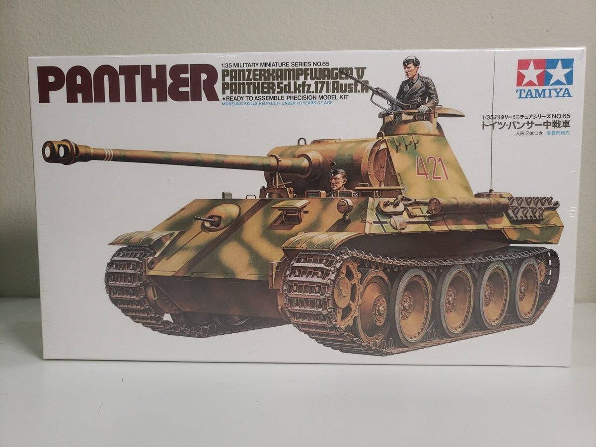 Tamiya 1/35 Panzerkampfwagen V Panther Ausf.A Sd.Kfz.171 35065 WWII German Medium Tank Model Kit NZ Stock