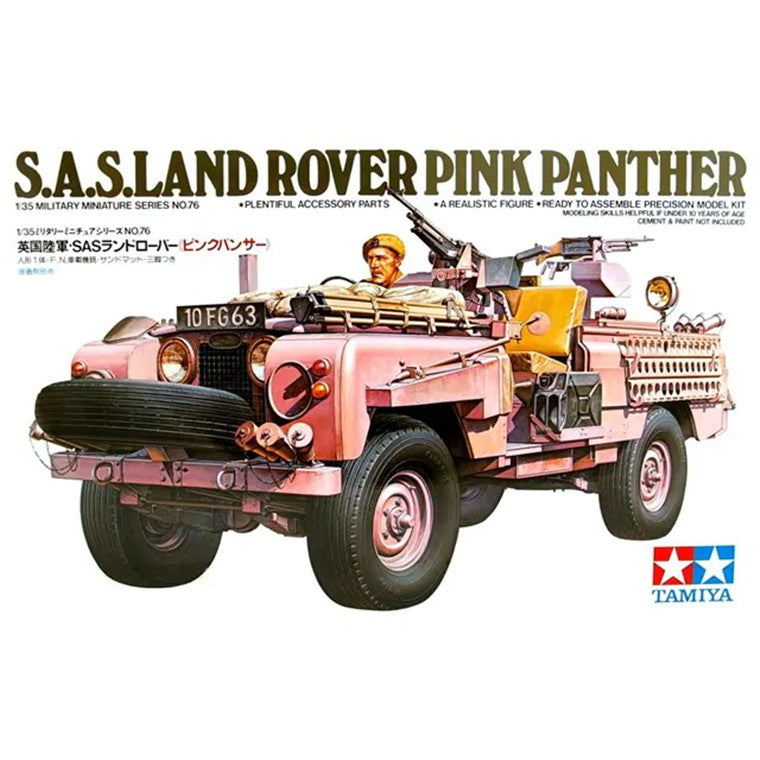 Tamiya 1/35 Scale SAS Land Rover “Pink Panther” Plastic Model 35076 NZ Stock