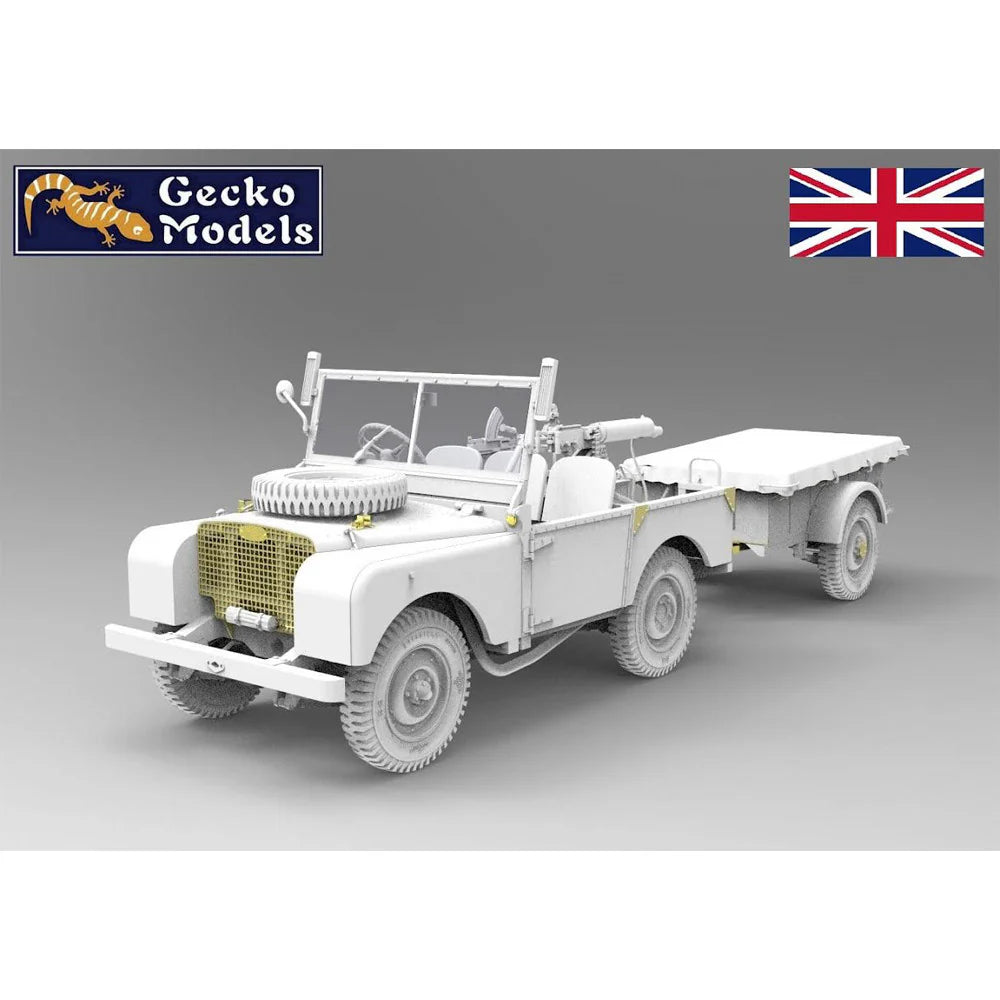 Gecko Models 1/35 British FV18001 Mk.1 80in 4x4 Utility Vehicle Early Production w/10-cwt Bantam Trailer Korean War 35GM0076 Model Kit NZ Stock