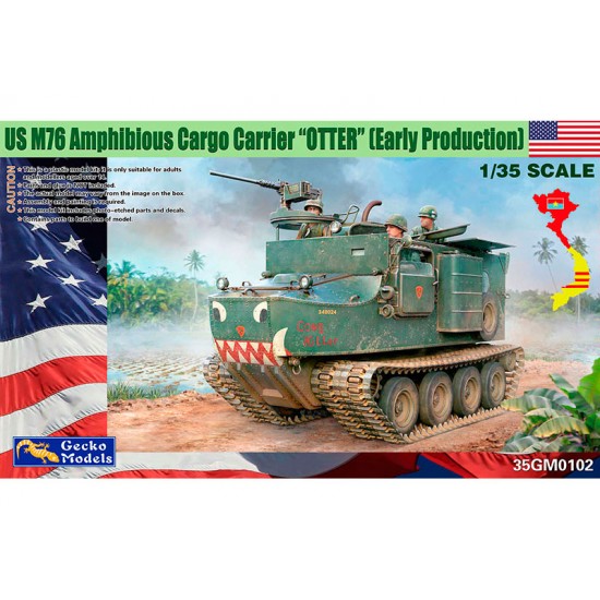 Gecko Models 1/35 US M76 Amphibious Cargo Carrier Otter Early Production 35GM0102 Model Kit NZ Stock