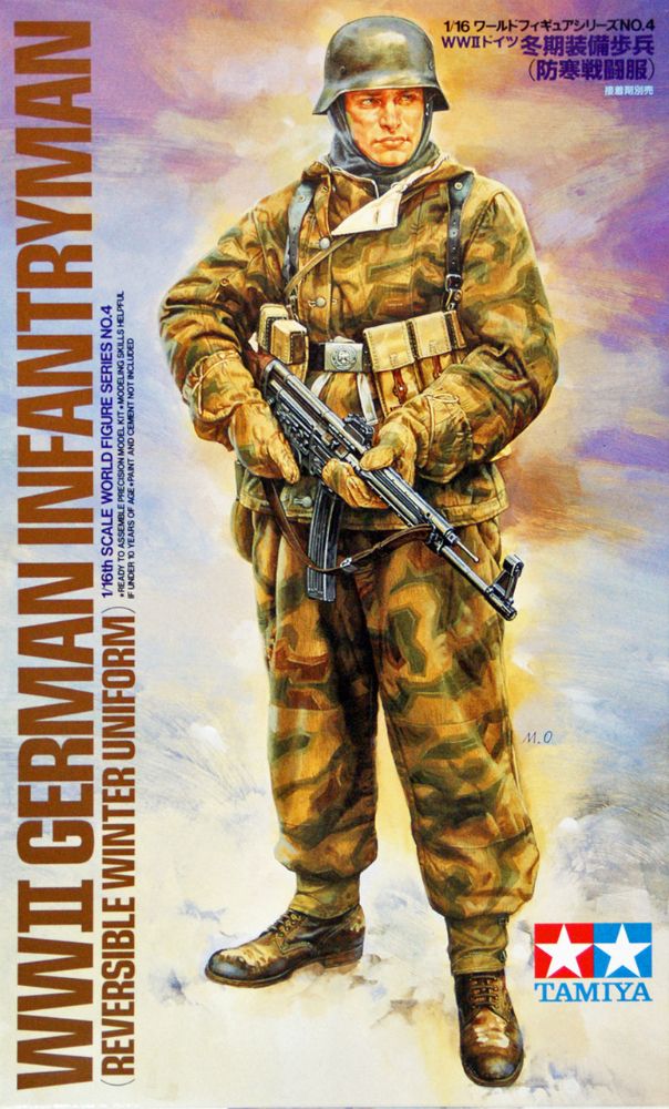 Tamiya 1/16 WWII German Elite Infantryman Military Figure Plastic Model Kit 36303 NZ Stock