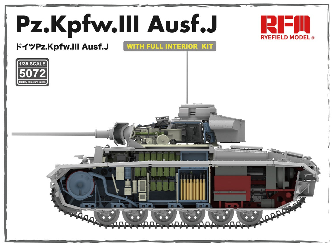 RFM 1/35 Pz.Kpfw. III Ausf. J – Full Interior Kit RM-5072