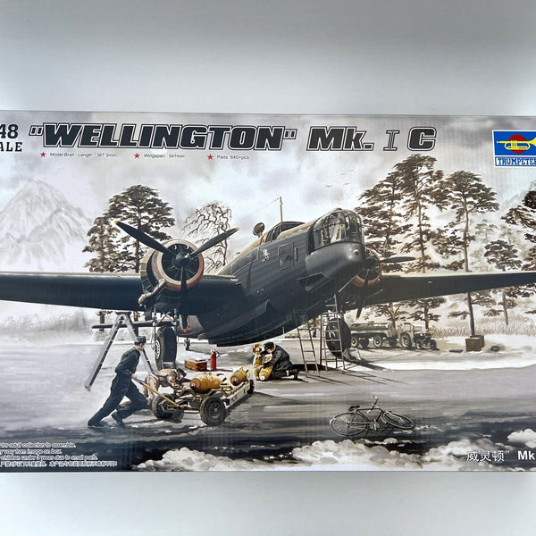 Trumpeter 1/48 Vickers Wellington Mk.IC 02808 WWII British RAF Bomber